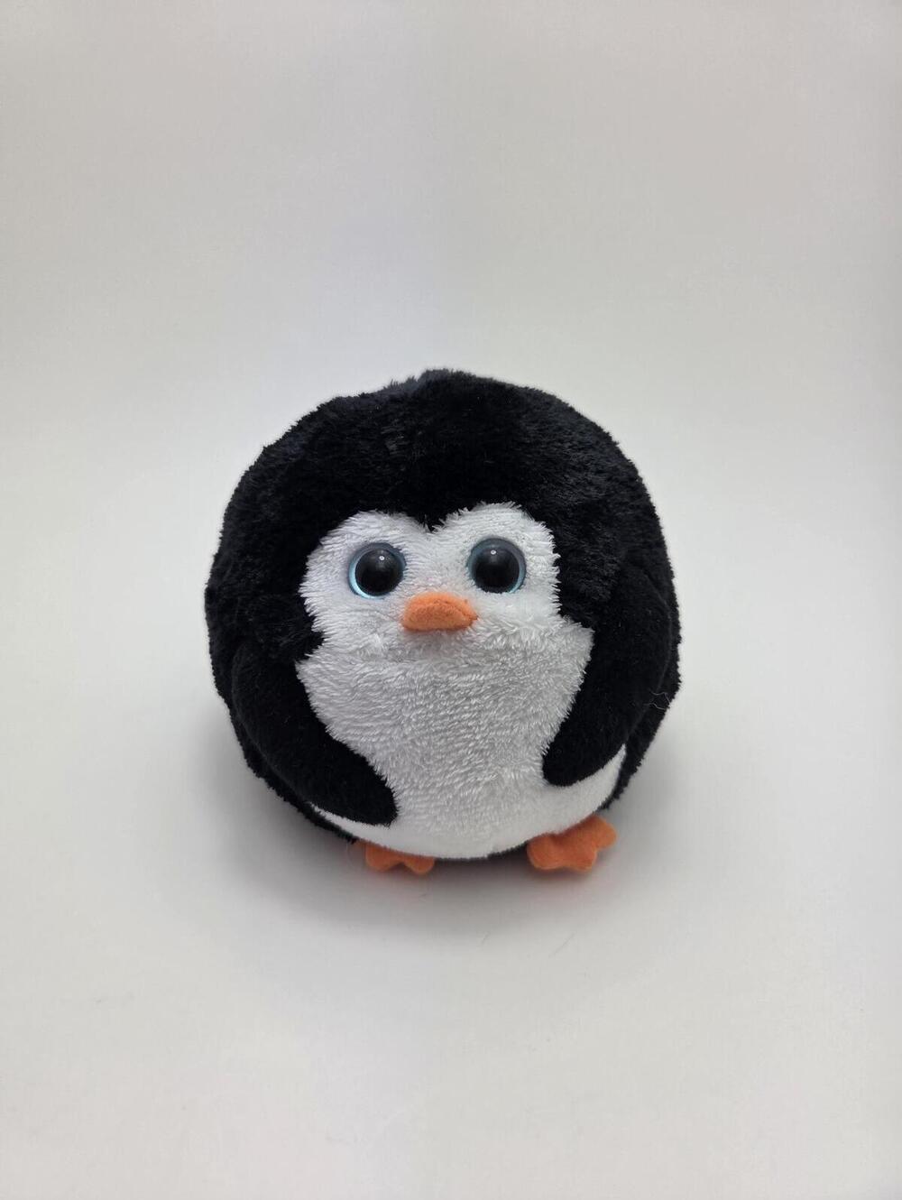 Ty Beanie Ballz “Avalanche” the Penguin Ball - No Hang Tag (5 inch)